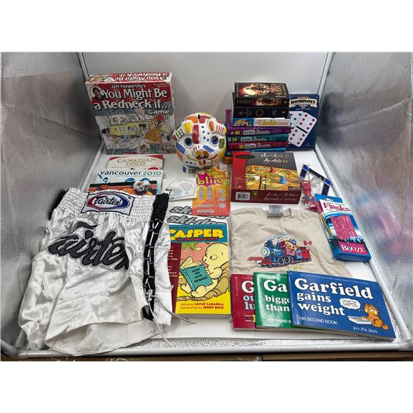 Books, Board Games, Shorts & Toys/Hobbies Lot