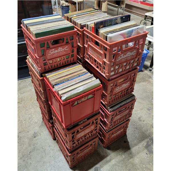Very Large Lot Of Vinyl Records