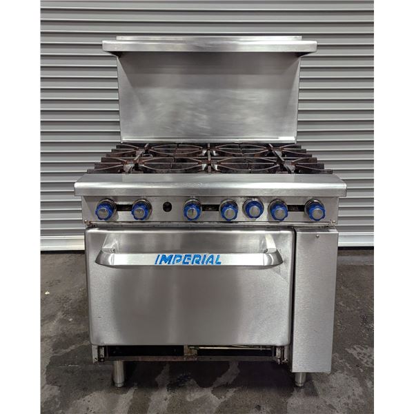 Imperial IR-6 36" Six Burner Gas Range With Standard Oven - 2915/R8FL