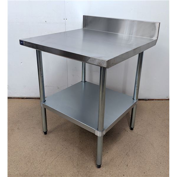 Thorinox 30" x 30" Stainless Steel Work Table With Backsplash - DX43/R5FL