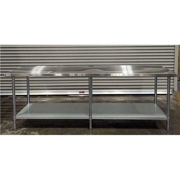 96" x 30" Stainless Steel Work Table, Omcan 22077 - L12