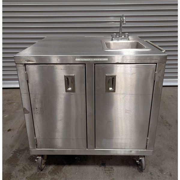 Stainless Steel Portable Utility Sink With Hot Water Tank - 7296/LBD