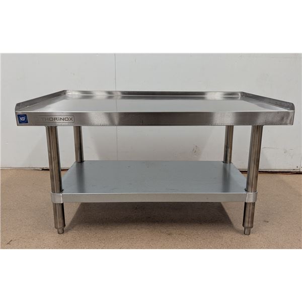36-3/4" x 24" Stainless Steel Equipment Table - DX71/ML4SIDE