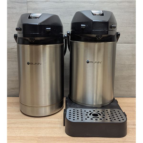 Bunn 2.5L Stainless Steel Lever Action Airpots - Lot of 2 - FtG
