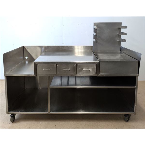 72" Stainless Steel Glazing Table - R7FL
