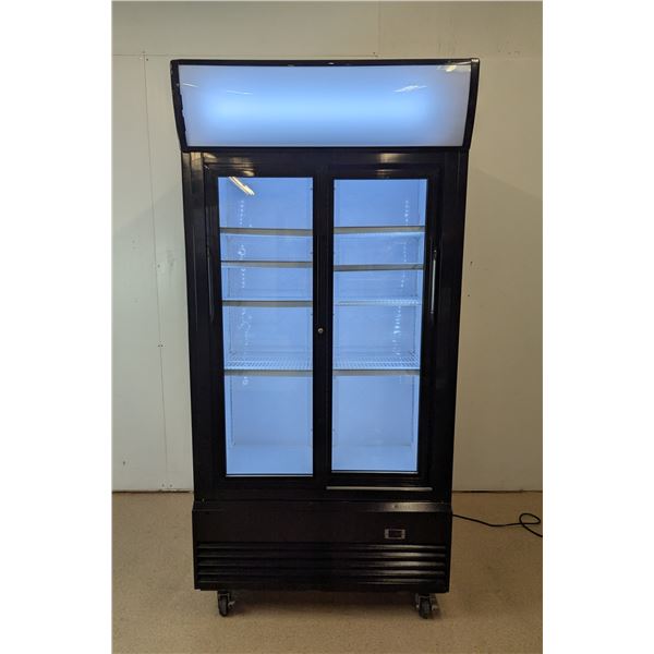 New Air NGR-40-S 40" Double Sliding Door Glass Cooler - 30017/R8FL