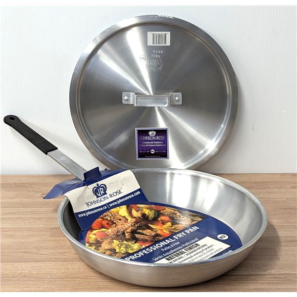 14" Aluminum Fry Pan With Lid, Johnson Rose 63234 - Ft2