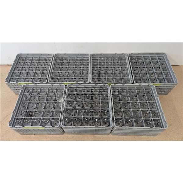 Wine Glasses With Dishwasher Racks - Lot of Approx. 175pcs - HB1/PALLET-R3FL