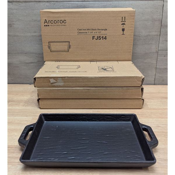 Arcoroc Mini Rectangle Casserole Dishes - Lot of 4 - L6CR3