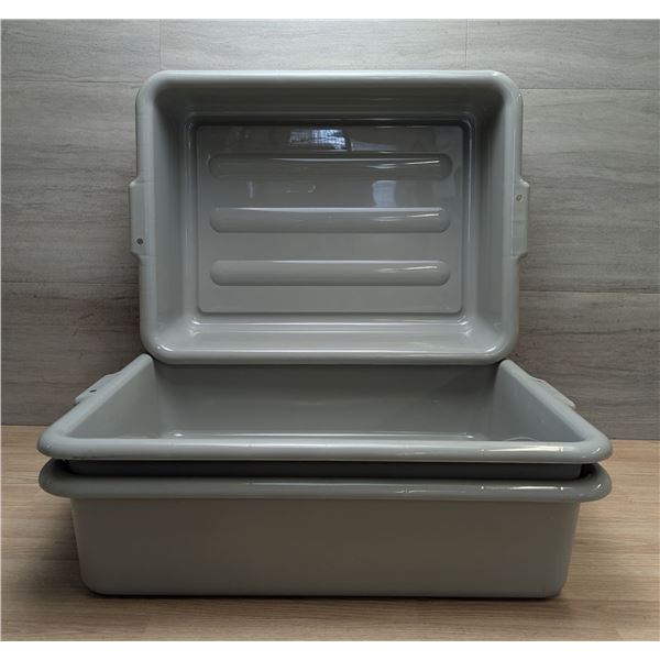 Grey Bussing Boxes, Globe 1061G - Lot of 3 - L9-2