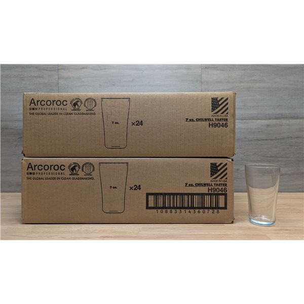 7oz Chilwell Tasters , Arcoroc H9046 - Lot of 48 (2 Cases) - ML4-1