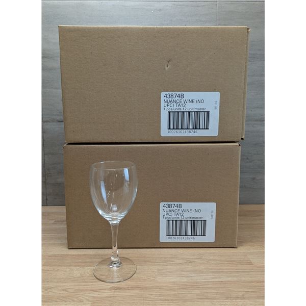 8.5oz Nuance Wine Glasses - Lot of 24 (2 Cases) - FtE