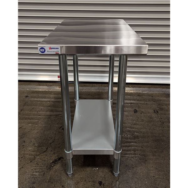 30" x 18" Stainless Steel Work Table, Omcan 43183 - MR4-4