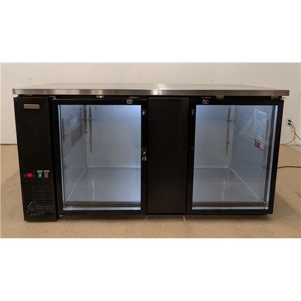 New Air NBB-72-SG 72" Double Glass Door Back Bar Cooler - 1597/R5FL
