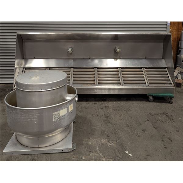 10' Hood With Cube-181 Series Greenheck Exhaust Fan - RBD