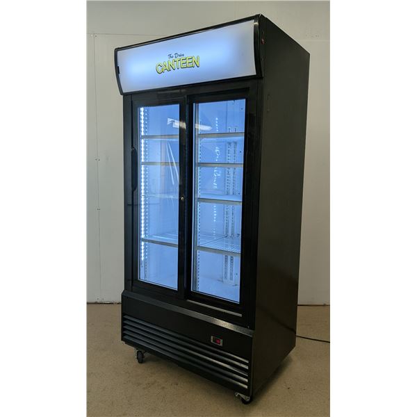 New Air NGR-40-S 40" Double Sliding Door Glass Cooler - 30010/R4FL