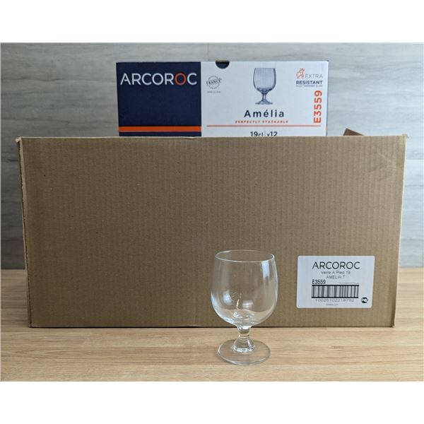 Arcoroc Amelia 6-1/4oz Stacking Goblets - Lot of 48 - E3559/R9-2