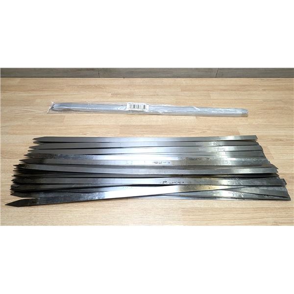 24-1/2" Stainless Steel BBQ Skewers Sticks - Lot of 57pcs - HB-19/Ft2