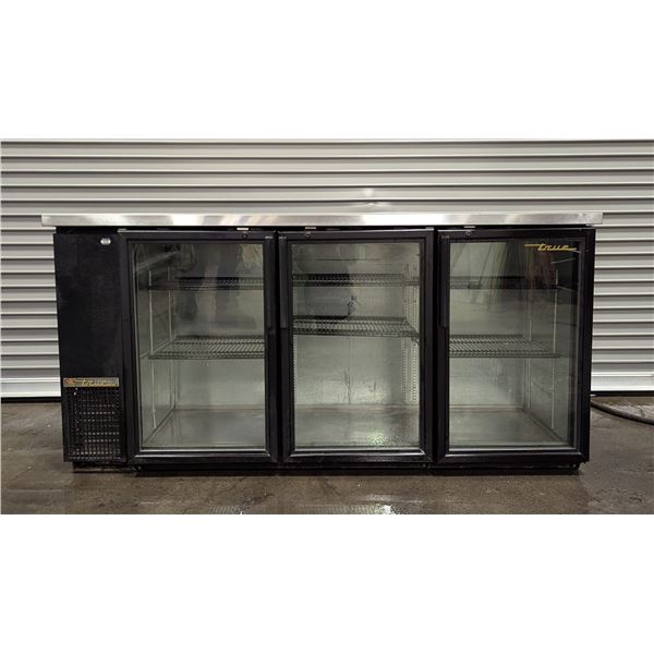 True  TBB-24-72G-LD 73" Three Glass Door Back Bar Cooler - 4411/R7FL