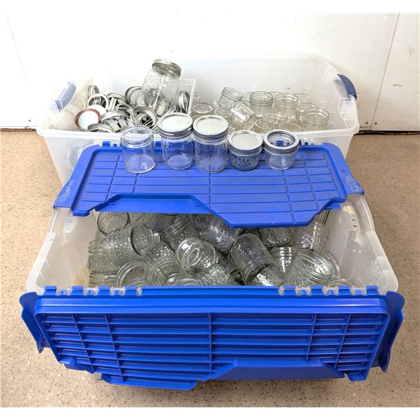 Various Sizes of Mason Jars W/lids - AA2/FtMC1