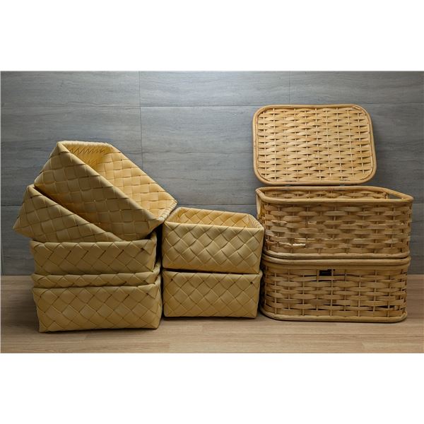 Assorted Storage Baskets - Lot of 9pcs - AA7/AR