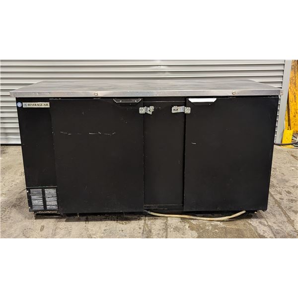 Beverage Air BB68-1-B 69" Double Door Back Bar Cooler - 8370/R8FL
