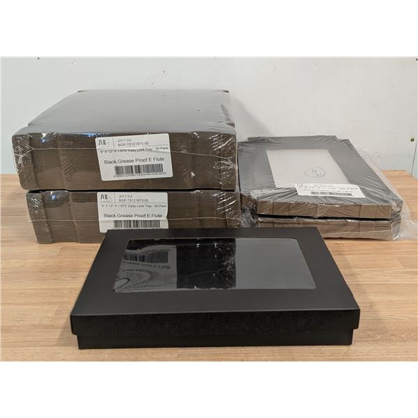 JVR 8" x 12" Easy Lock Trays W/Lids - Set of 100 - AA20/RacKJ