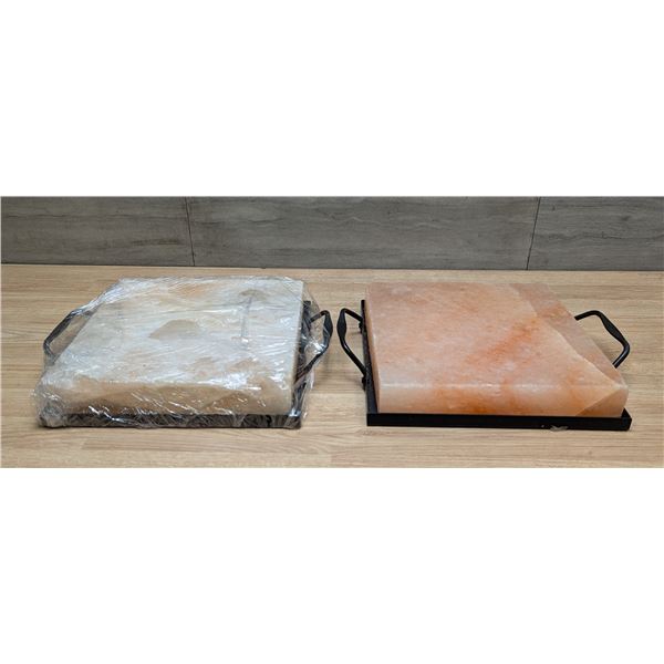 8" x 8" x 1.5" Salt Block Cooking Plates - Lot of 2pcs - FtB/AA32