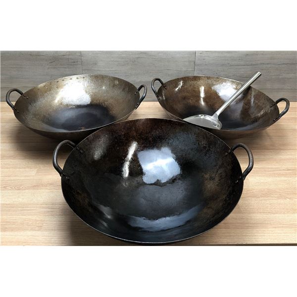 16" Double Ear Woks and Turner - Lot of 4pcs - AA12/L6CR1