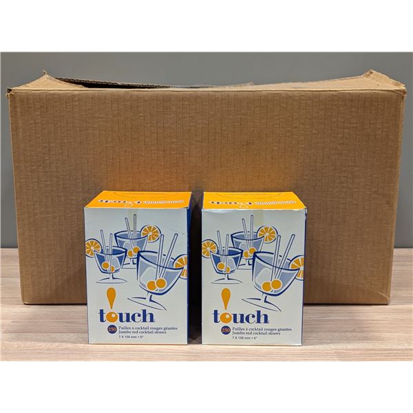 Jumbo Red Cocktail Straws - Lot of 3500 (14 Boxes) - LL8/EC5