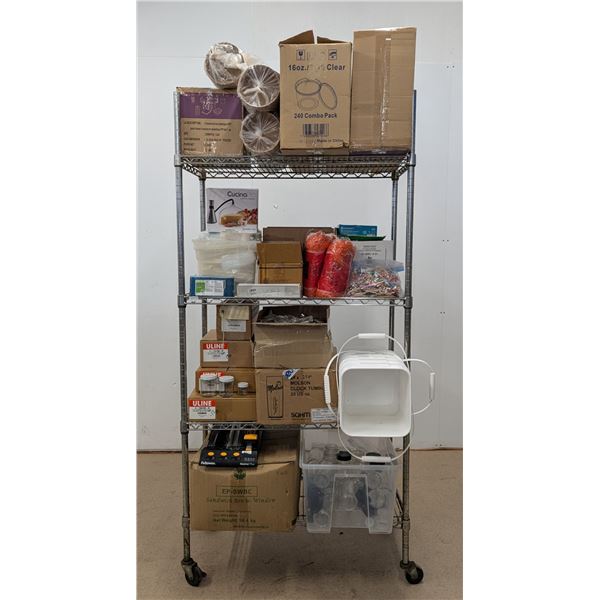 Auctioneers Special Rack, Take-out Containers, Jars & Misc - Racksp6/GFSAREA