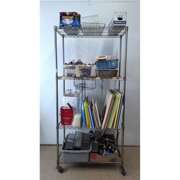 Auctioneers Special Rack, Assorted Kitchen Tools - Racksp7/MR6FL