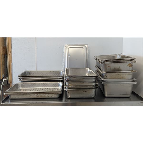 Assorted Stainless Steel Inserts & Perforated Inserts - Lot of 26pcs - AA51/L5l1