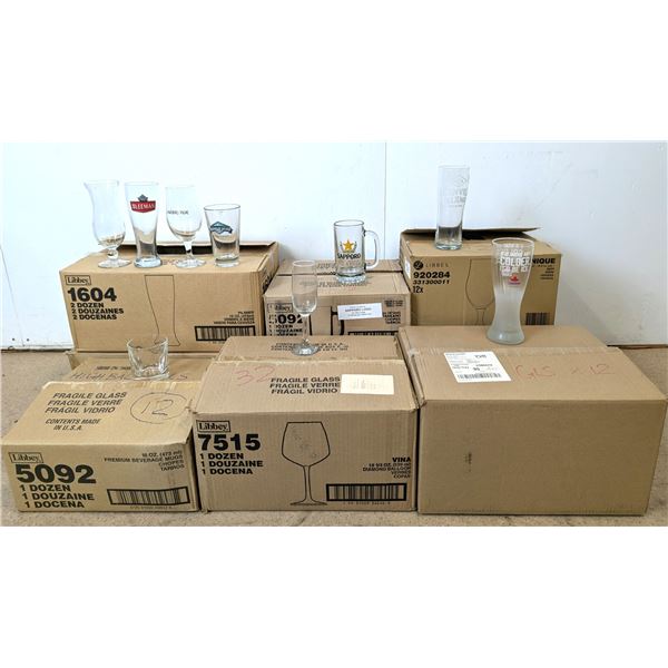 Assorted Glasses - Lot of 132pcs - LL11/Ft Floor