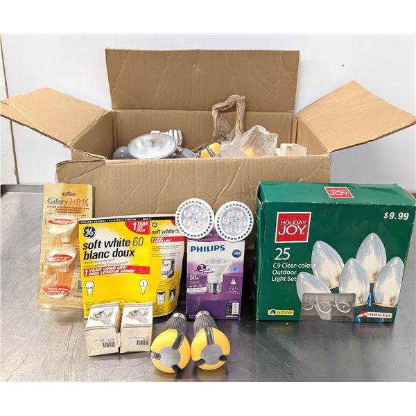 Assorted Light Bulbs - Lot of Approx 50pcs - LL13/Ft2