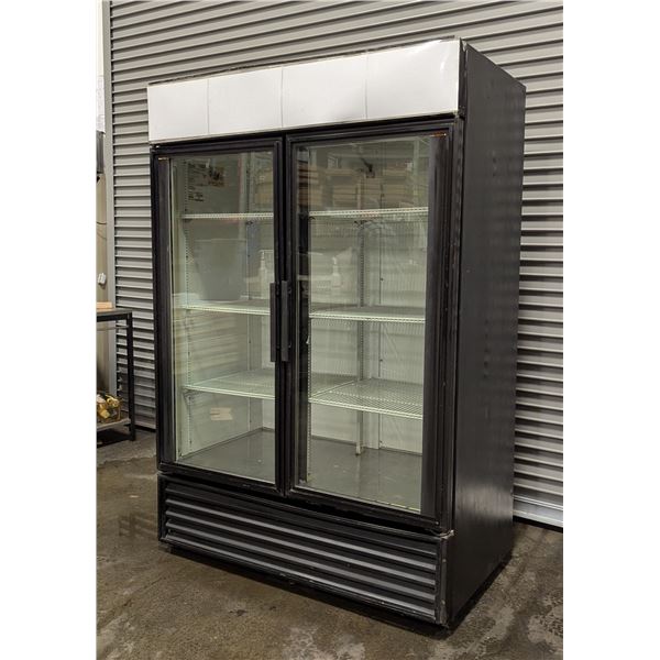 True GDM-49 54" Double Swing Door Glass Cooler - 9329/RBDFL