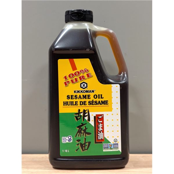 Kikkoman Sesami Oil, 1.18L -  Lot of 2 - L4-3
