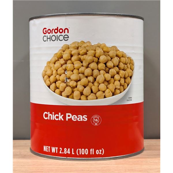 Gordon Choice Chick Peas, 2.84L - Lot of 6 - CanRack8
