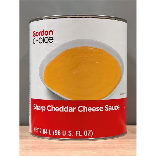 Gordon Choice Sharp Cheddar Cheese Sauce, 2.84L - Lot of 6 - L3-2