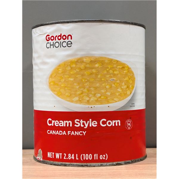 Gordon Choice Cream Style Corn, 2.84L - Lot of 3 - CanRack16