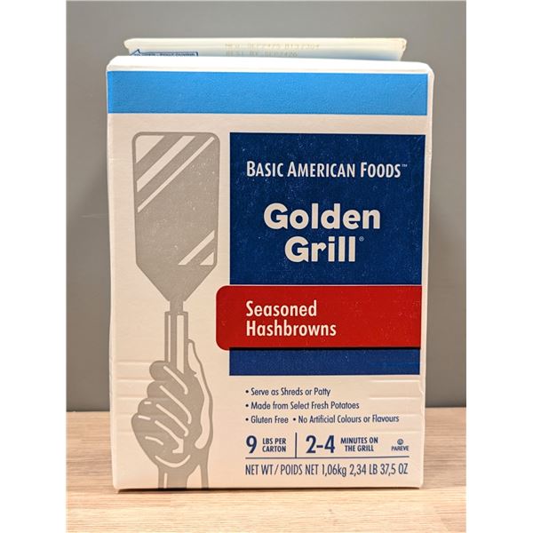 Basic American Foods Golden Grill Seasoned Hashbrowns, 1.06Kg - Lot of 5 - Cooler1