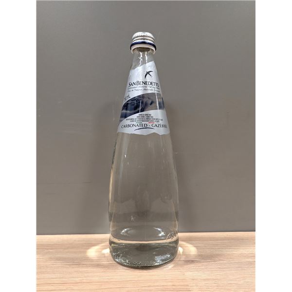 San Benedetto Carbonated Natural Spring Water ,750mL - Lot of 8 - L3-2