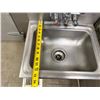 Image 6 : Advance Tabco Wall Mount Sink w/ Faucet 16.5" x 13.5" x 6" (sink depth)