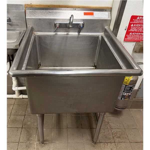 Metal Freestanding Sink w/ Faucet 28" x 27" x 18" (sink depth)