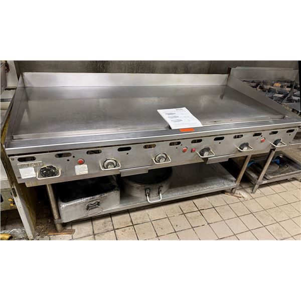Vulcan Gas Griddle w/ Table & Undershelf 72" x 30" (contents not included)
