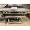 Image 5 : Vulcan 4-Burner Heavy Duty Gas Range on Metal Table 36" x 34"