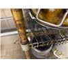 Image 15 : Metal Mesh Shelf w/ Contents: Stock Pots, Utensils, Mixing Bowls, Tureens, etc