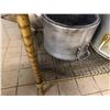 Image 16 : Metal Mesh Shelf w/ Contents: Stock Pots, Utensils, Mixing Bowls, Tureens, etc