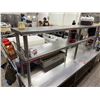 Image 3 : Metal Work Table on Wheels w/ Undershelf & 2 Top Shelves 96" x 30" x 66"H (contents not included)