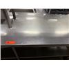 Image 5 : Metal Work Table on Wheels w/ Undershelf & 2 Top Shelves 96" x 30" x 66"H (contents not included)